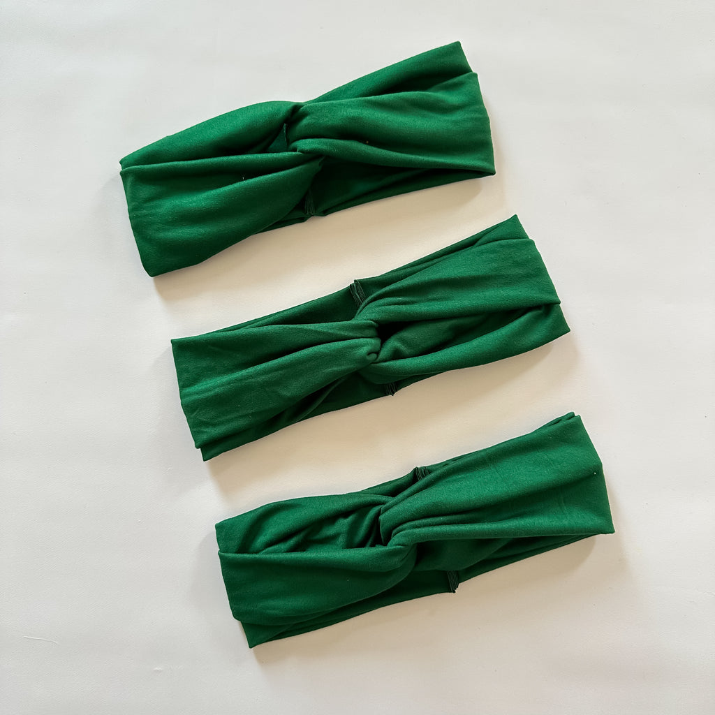 Emerald Green Twist Turban Headband