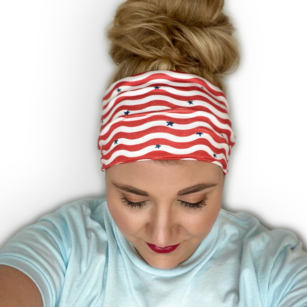 Wavy Stripes WIDE Headband