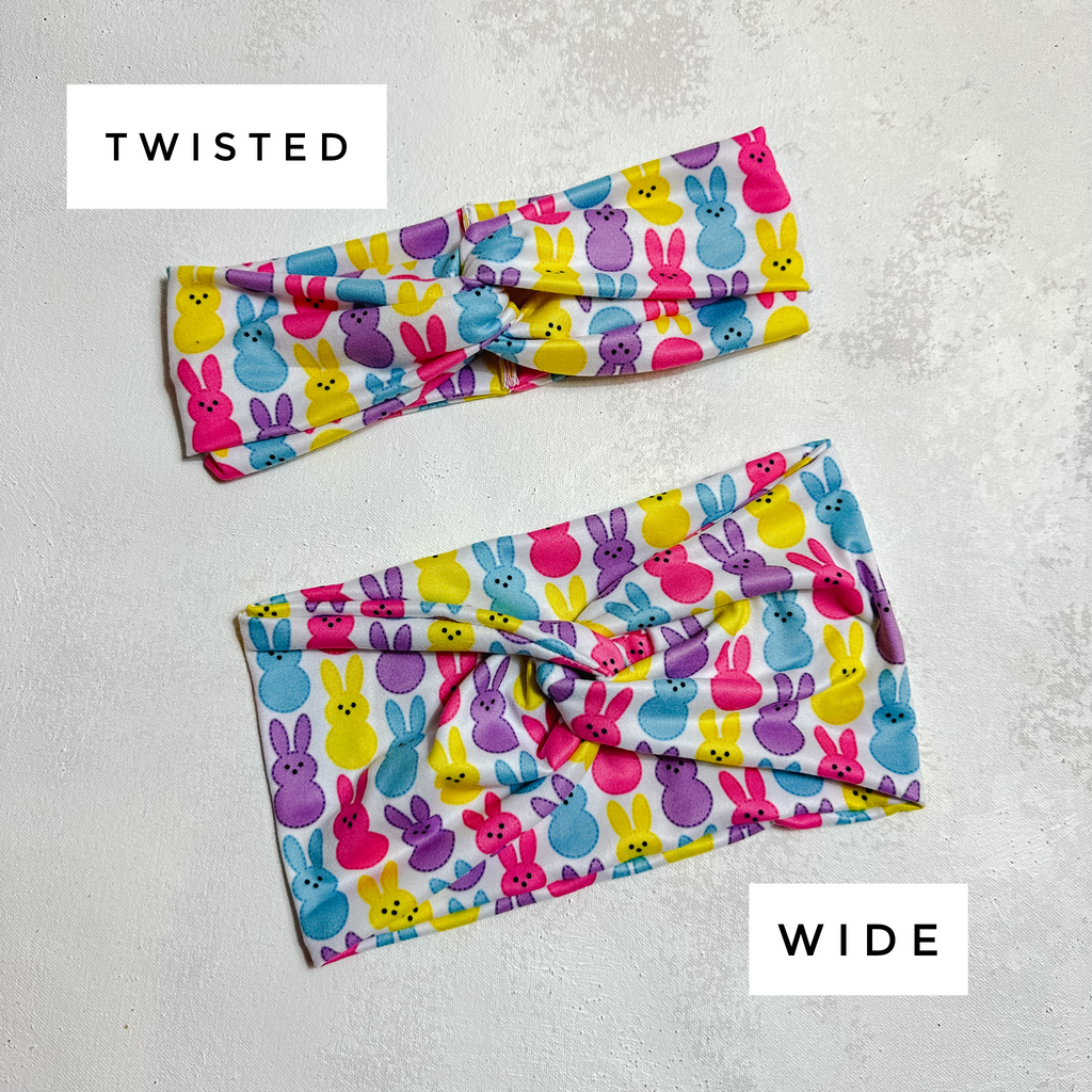 Marshmallow Bunnies Twist Turban Headband