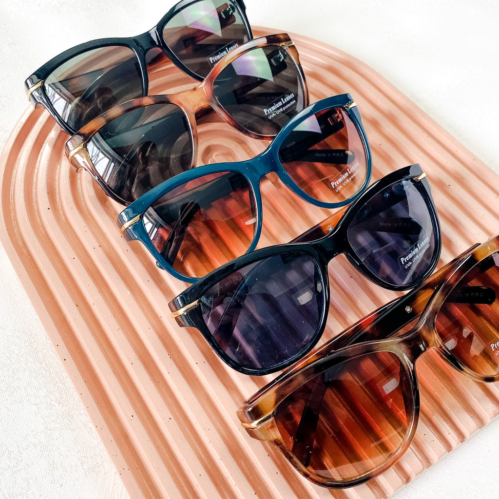 BLACK Tortoise Square Sunglasses