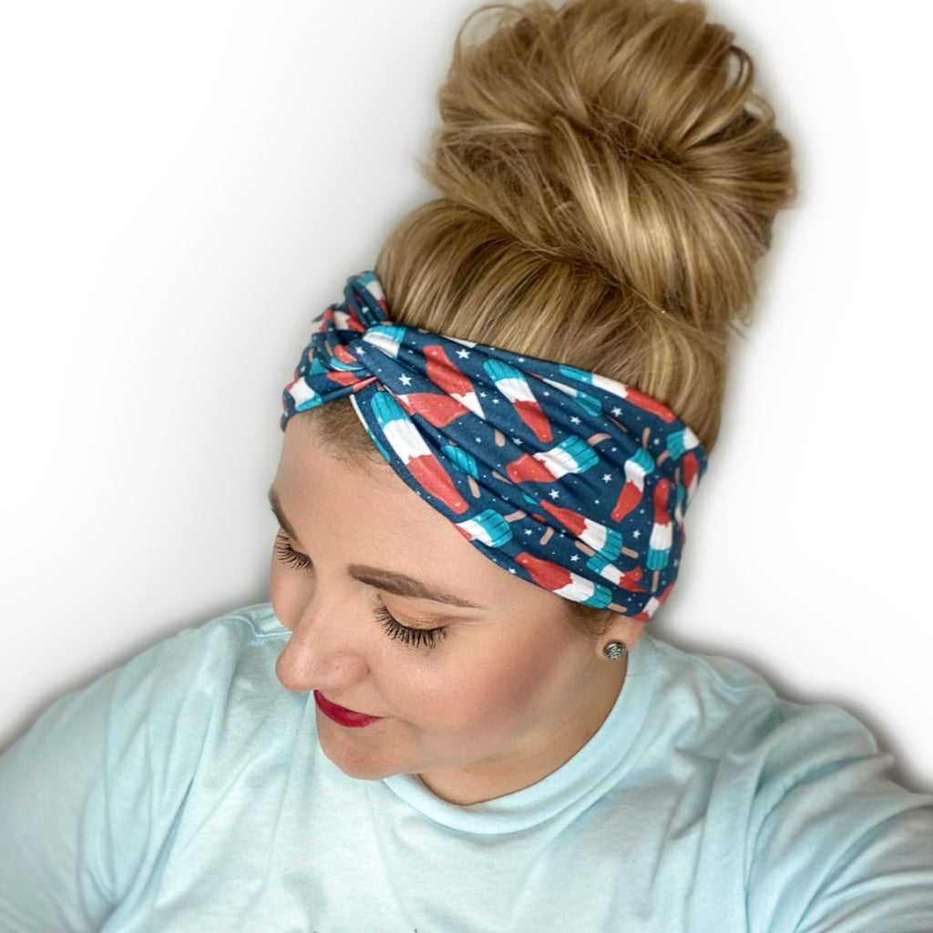 Popsicle Print Fabric Headband for Women