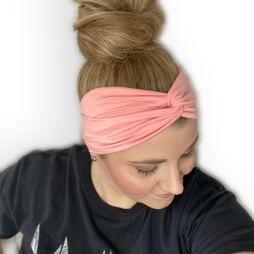 Peach Fabric Headband for Women