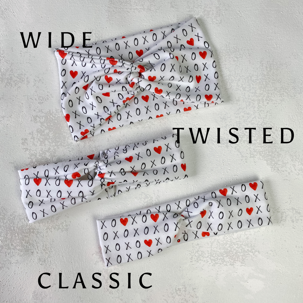 X's and O's Twist Turban Headband
