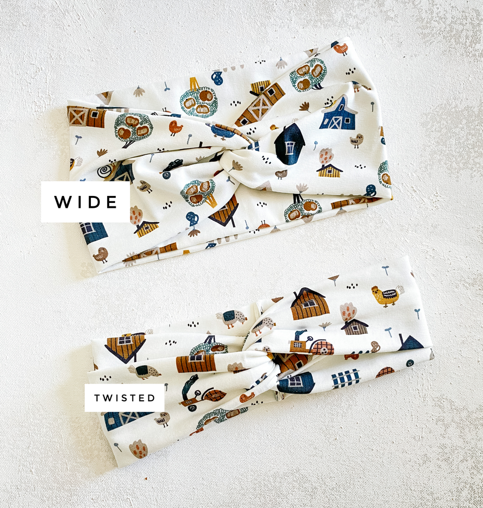 Chickens & Coops Twist Turban Headband